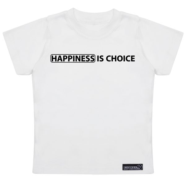 تی شرت آستین کوتاه دخترانه 27 مدل Happiness Is Choice کد MH970