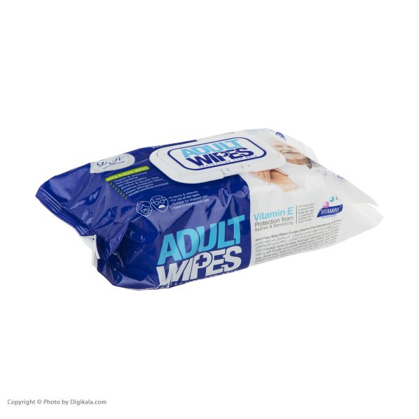 دستمال مرطوب دافی مدل Adult Wipes بسته 100 عددی